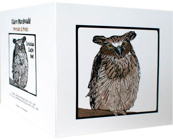 Eurasian Eagle owl card